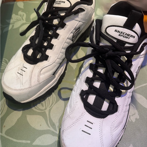 Skechers Men's White and Black Sneakers - Picture 10 of 10